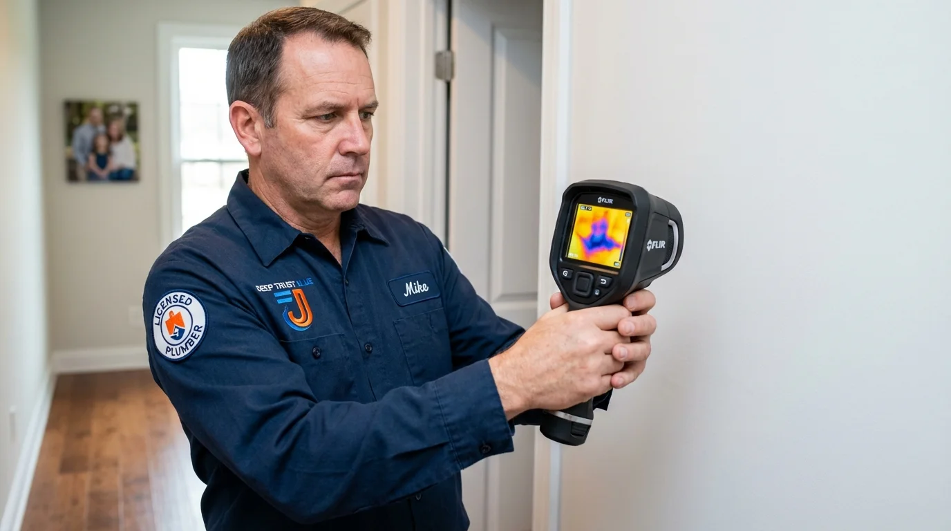 Thermal imaging leak detection by Johns Plumbing LLC in Wayne